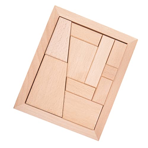 KOMBIUDA Puzzle-Bausteine holzspielzeug für Puzzle Motorikspielzeug Kid Toys Frühpädagogisches Lernen Holzblöcke hölzern von KOMBIUDA