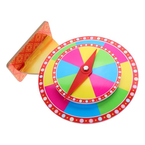 KOMBIUDA Roulette-Spiel Karnevalsspielrad Sich drehendes Preisrad rotierendes Rad Rad interaktives Spielzeug glücksspiel Plattenspieler für Brettspiele Partyspiel Rad PVC von KOMBIUDA