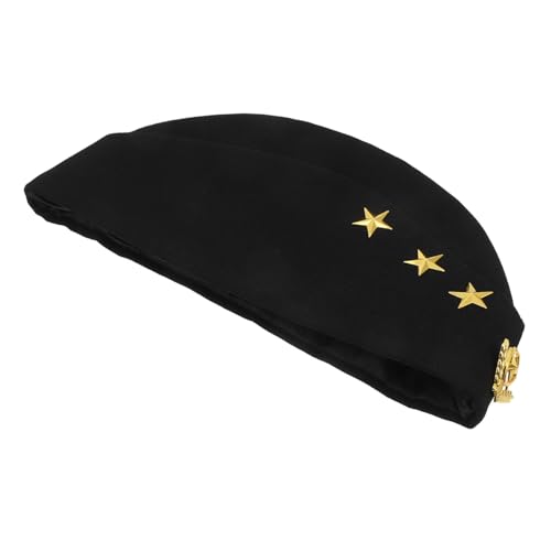 KOMBIUDA Russische Matrosenmütze Schwarz Gelb Stern Tanzmütze Cosplay Kostüm Zubehör für Erwachsene Partys Bühnenauftritte KOMBIUDA Russische Matrosenmütze Schwarz Gelb Stern Tanzmütze Cosplay Kostüm Zubehör für Erwachsene Partys Bühnenauftritte von KOMBIUDA