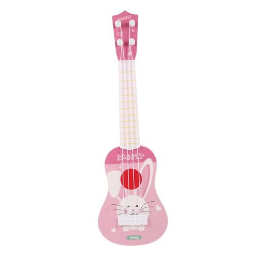 KOMBIUDA Saiten Ukulele Für Kindergitarren Mini-Ukulele Mini-Gitarre Gitarre -Ukulele Ukulele Musikinstrument Gitarrenmodell Kleinkind Gitarre Rosa Plastik von KOMBIUDA