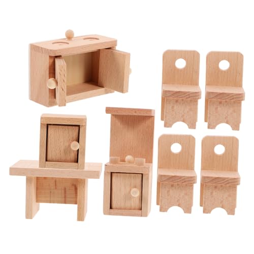 KOMBIUDA Puppenmöbel Satz Puppenhausmöbel Minimöbel Für Kreatives Rollenspiel Ideal Für Kinder 10 Teiliges Set Aus Hochwertigem Geeignet Für Gängige Puppenhausgrößen Farbenfroh Und Miniatur Puppenhaus von KOMBIUDA