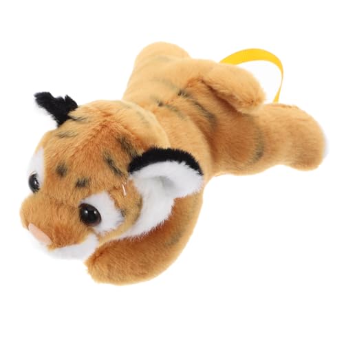 KOMBIUDA Schulterständer Schultertiger Tiermuster Spaß Spielzeugtiger Stofftier für Bequemes Spielzeug gefüllte Tigerpuppe Stofftiere Puppe Tierkuscheltiere Plüsch Orange von KOMBIUDA