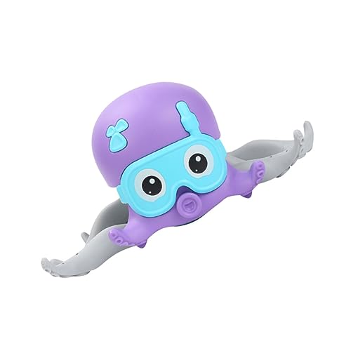 KOMBIUDA Schwimmender Oktopus Krabbelnder Oktopus Badespielzeug Für Babys Kinderspielzeug Für Die Dusche Kinderbad Octopus Oktopus Bade-oktopus- Plastik Violett von KOMBIUDA