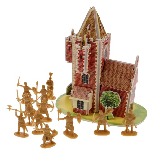 KOMBIUDA Set 100 Stücke Ritter Modell Burg Modell Ritter Action Figuren Ritter Action Figuren Spielzeug Mittelalterliche Ritter Mittelalterliche Miniatur Armee Spielzeug Mittelalterliche von KOMBIUDA