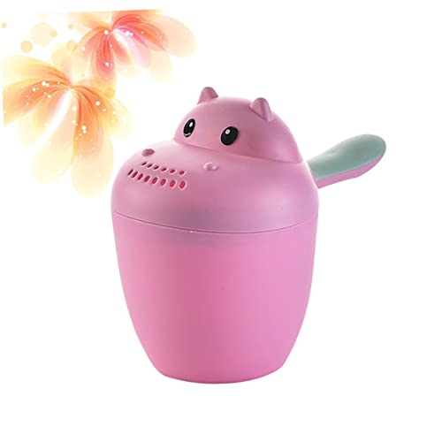 KOMBIUDA Shampoo Becher Im Cartoon Hippo Design Pinker Badewasserlöffel Und Badespielzeug Für Ideal Für Das Babybad Und Als Geburtstagsgeschenk von KOMBIUDA