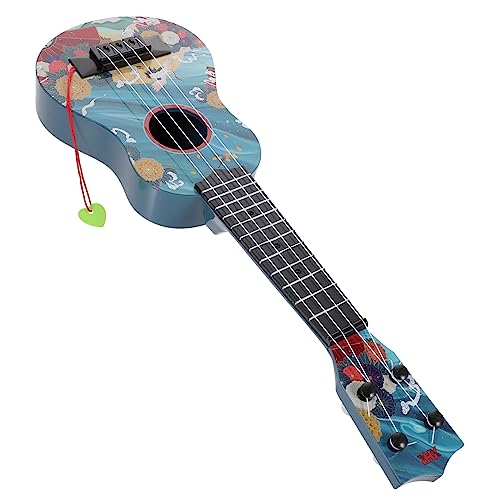 KOMBIUDA Simulation Gitarre Bass-Ukulele frühes musikalisches Lernspielzeug Spielzeuggitarre für Kinder Musikalisches Spielzeug für Kinder Gitarren Kinderspielzeug Mini-Gitarre Plastik von KOMBIUDA