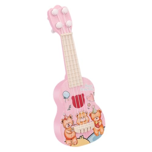 KOMBIUDA Spielzeug Simulation Gitarre Mini-gitarrenspielzeug Für Kinder Gitarre Für Anfänger Musikalisches Lernspielzeug Für Kinder Minigitarre Aus Kunststoff Mini-Ukulele-Instrumente Plastik von KOMBIUDA