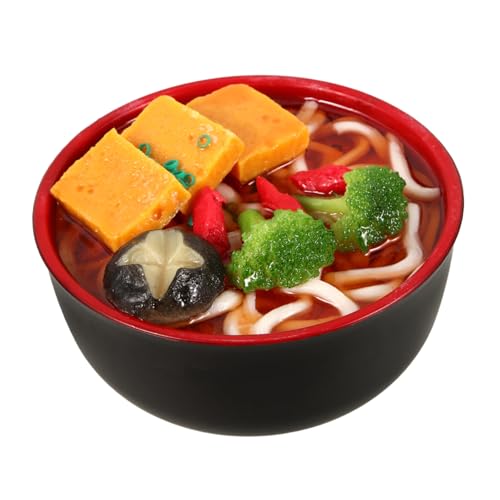 KOMBIUDA Simulation Nudelmodell Mini Adorn Mini Play Food Puppenhaus Essen Prop Fake Mini Food Model Mini Craft Dekore Fake Food Miniatur Nudel Modell Tiny Food Mini Bowl Mini Food Prop von KOMBIUDA