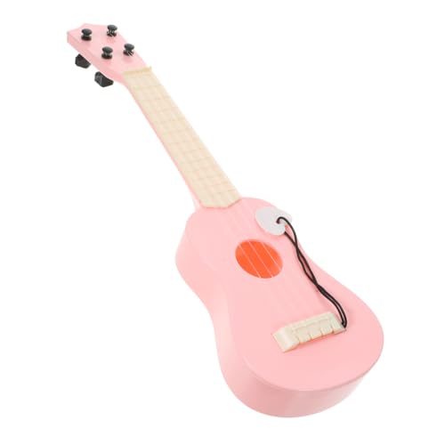 KOMBIUDA Simulations-Ukulele Kinder-Ukulele-Spielzeug Ukulele Für Erwachsene Musikalisches Spielzeug Anfänger Üben Ukulele Kinder Üben Ukulele Mini-Ukulele Kinderspielzeug Plastik Rosa von KOMBIUDA