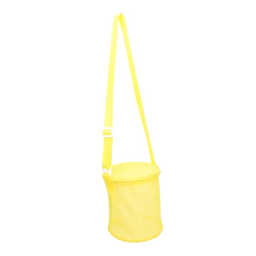 KOMBIUDA Strandeimer Mesh-Spielzeug-Organizer Für Den Strand Kinder Strandtasche Aufbewahrungstasche Für Spielzeug Strandtasche Aus Mesh Muscheltaschen Für Kinder Oxford-Stoff Yellow von KOMBIUDA