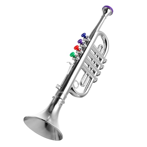 KOMBIUDA Trompete Spielzeug Kinderinstrumente Musikalisches Trompetenspielzeug Party-Horn Kinder musikinstrumente Music Instruments for Kinderspielzeug Lernspielzeug Plastiktrompete von KOMBIUDA