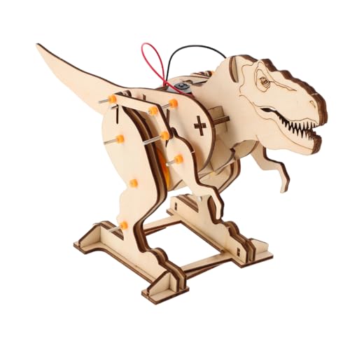 KOMBIUDA Tyrannosaurus Rex-montagespielzeug Dinosaurier-Figur Dinosaurier-bausatz Hölzernes Dinosaurierspielzeug Realistische Dinosaurierfiguren Baukasten Dinosaurier-Modell Holz von KOMBIUDA