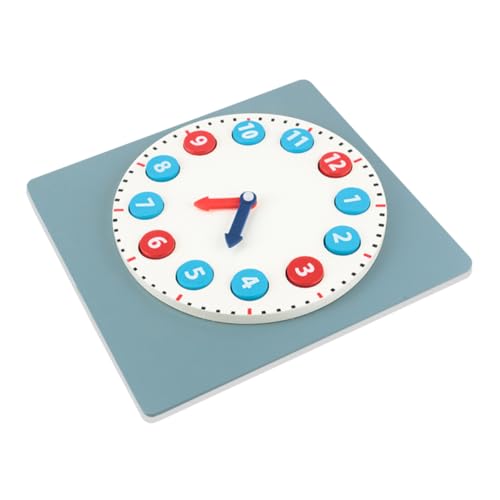 KOMBIUDA Uhr Spielzeug Holzblöcke Uhr Spielzeug Digitaluhr Spielzeug Kinder Frühe Pädagogische Spielzeug von KOMBIUDA