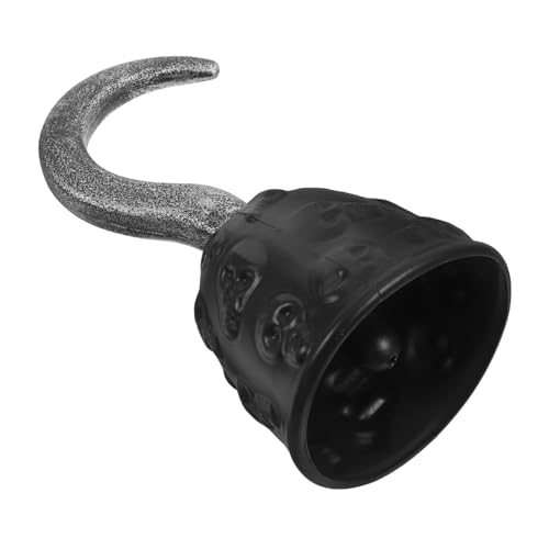 KOMBIUDA Vintage Piratenhaken mit Schwarzem Totenkopf Realistisches Kostümzubehör für Piratenpartys Komfortabler Handgriff Vielseitiges Requisit für Cosplay und Halloween Events KOMBIUDA Vintage Piratenhaken mit Schwarzem Totenkopf Realistisches Kostümzubehör für Piratenpartys Komfortabler Handgriff Vielseitiges Requisit für Cosplay und Halloween Events von KOMBIUDA