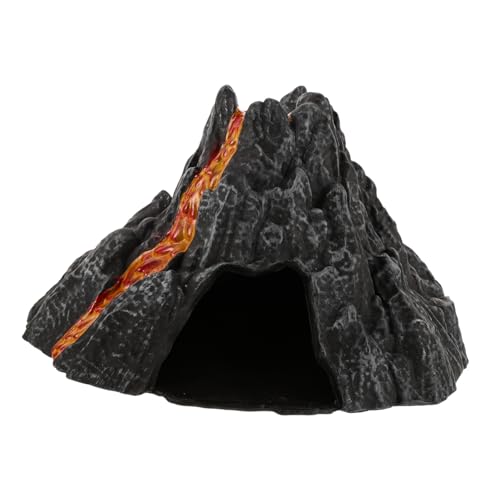 KOMBIUDA Vulkan Lava Spielzeug Modell Vulkan Landschaft Vulkan Verzierung Vulkan Handwerk Simulation Vulkan Modelle Gefälschte Vulkan Landschaft Künstlicher Vulkan Modell von KOMBIUDA