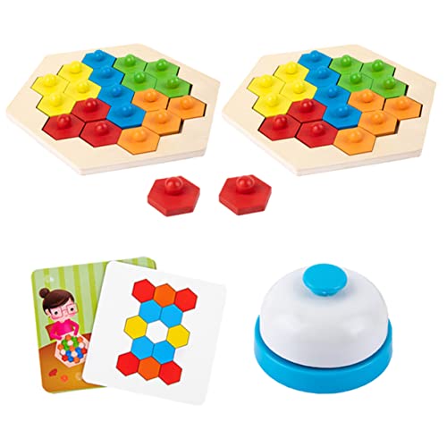 KOMBIUDA 1 Set Interaktives Holzspielzeug Für Kreatives Mit Bienenwaben Puzzle Für Eltern Kind Interaktion Ideales Tischspielzeug Zur Von Logik Und Geschicklichkeit von KOMBIUDA