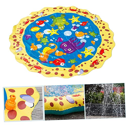 KOMBIUDA Wasserspray-Spielzeugmatte Wassermatte Wassersprinkler-Pad Outdoor-Spielspielzeug für Kinder aufblasbares Spielzeug wasserspiel Matte Wasserspielmatte kinderspielzeug Colorful von KOMBIUDA