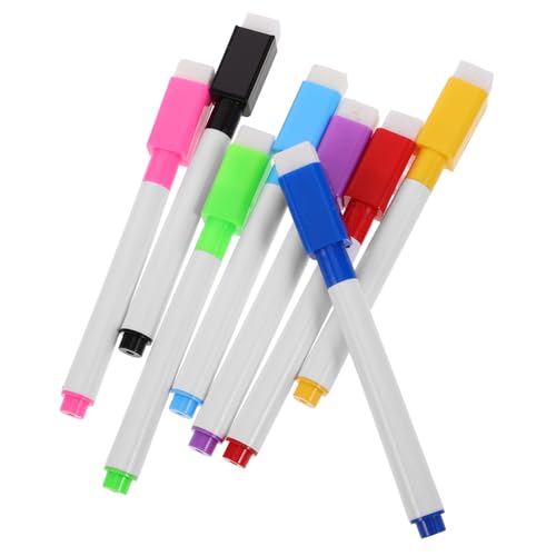 KOMBIUDA Helle Whiteboard-Marker 16 Stück Radiergummi-Kappe Schnell Trocknende Tinte Ergonomisches Design Kindersicher von KOMBIUDA