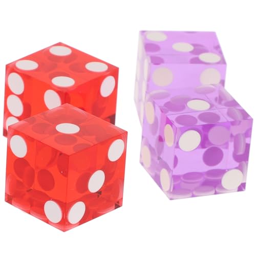 KOMBIUDA Präzisions Acryl Würfel 4 Stück 19mm Punktewürfel Bunte Spielwürfel Für Unterhaltung Verarbeitung Für Partys Und Spiele KOMBIUDA Präzisions Acryl Würfel 4 Stück 19mm Punktewürfel Bunte Spielwürfel Für Unterhaltung Verarbeitung Für Partys Und Spiele von KOMBIUDA