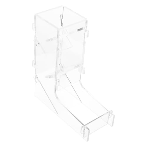 KOMBIUDA Würfelturm Gaming zubehör Spielzubehör Klammerkettenspielzeug Ausblassicherer Stecker 3D-Düse Teile Düse Reisewürfel Klarer Würfel-Rollturm Tragbarer Würfelroller Acryl Transparent von KOMBIUDA