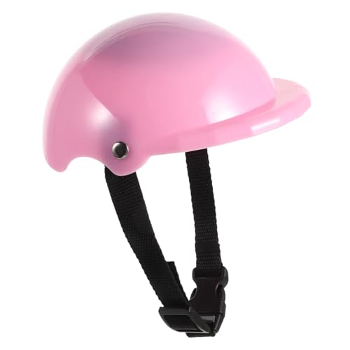 KOMBIUDA Zubehör Für Puppenhelme Sportzubehör Für 18-Zoll-Puppen Austauschbarer Puppenhelm Fahrradhelm Für Puppe Fahrradhelm Für 18" Puppen Puppengroßer Helm Puppenfahrradhelm Rosa Plastik von KOMBIUDA