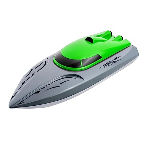 KOMBIUDA ferngesteuertes Boot Boote fliegend Radio kinderboot Boot qridor rc Boot segelboot elektrisches Poolboot RC-Rennboot schnelles rc Boot Abs Green von KOMBIUDA