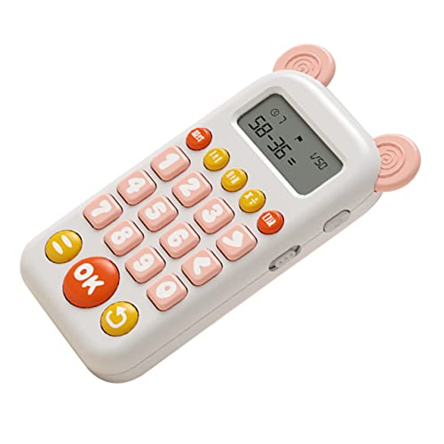 KOMBIUDA mündliche Rechenmaschine Babyphone Telefone für kindererziehung aufklärung schulzeug Lernspielzeug für 4 jährige Lernspielzeug für 5-7 Plastik Rosa von KOMBIUDA