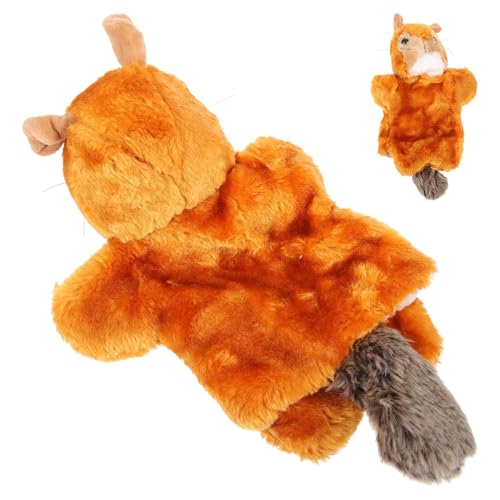 KOMBIUDA üsch Eichhörnchen Handpuppe Realistische Tierhandpuppe Für Frühpädagogisches Zum Geschichtenerzählen Und Rollenspiel von KOMBIUDA