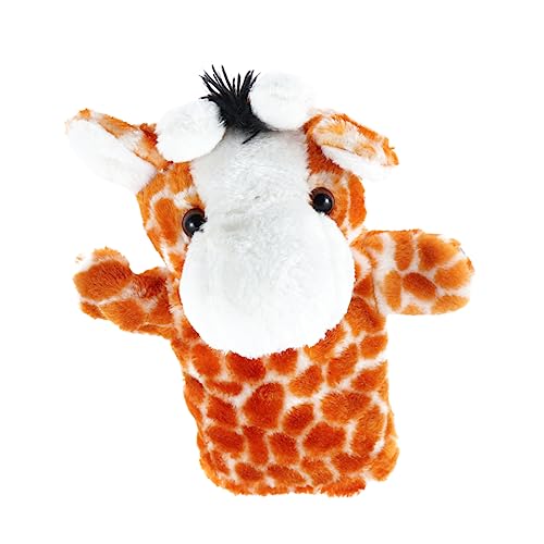 KOMBIUDA üsch Giraffe Handpuppe Für Lustiges Geschichtenerzählen Tierform Ideal Für Rollenspiele Und Kreative Aktivitäten Weich Und Sicher Für Babys Und Kleinkinder von KOMBIUDA