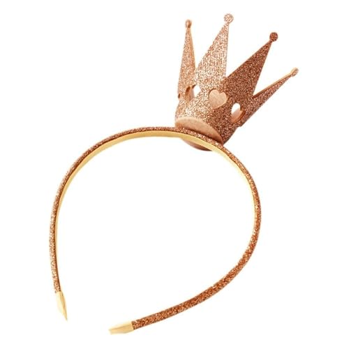 KOMUNJ Krone Stirnband Kinder Haarband Haarband Kopfschmuck Haarschmuck für Party Dekoration, Gold von KOMUNJ