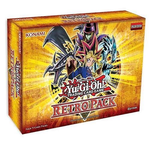 KONAMI YuGiOh! Trading Card Game Retro Pack, 4 Packs mit je 9 Karten, Retail Exclusive von KONAMI