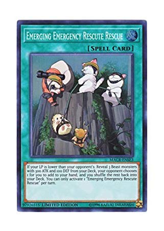 YU-GI-OH! Englisch MACR-ENSE 3 Emerging Emergency Rescute Rescue Emergency First Aid and Rescue Rescue Rescue (Super Lea) Limited Edition von KONAMI