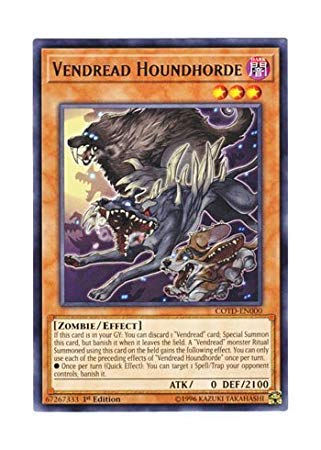 YU-GI-OH! Englische Version COTD-EN000 Vendread Houndhorde (selten) 1. Auflage von KONAMI