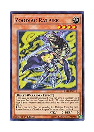 YU-GI-OH! Englische Version Rate-EN 014 Zoodiac Ratpier Twelve Beast Mormolat (Superrea) 1. Auflage von KONAMI