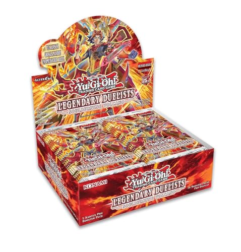 YuGiOh! Legendary Duelist: Soulburning Volcano Booster Display | DEUTSCHE AUSGABE | NEU & OVP + Arkero-G 100 Small Soft Sleeves von YU-GI-OH!