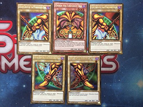 YuGiOh Exodia the Forbidden One Full Card Set Premium Gold Return of the Bling Edition von KONAMI