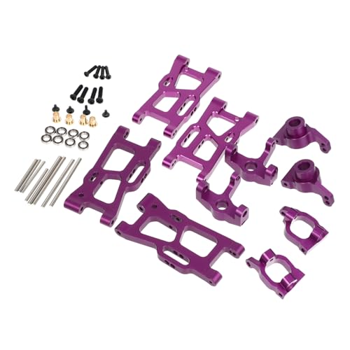 1 Satz 124019 Teile Robuste RC-Autoteile austauschbare RC-Car-Komponente RC-Teile roststop rost Stop Professioneller RC-Car-Ersatz Robuster RC-Car-Ersatz Aluminiumlegierung Violett KONTONTY von KONTONTY