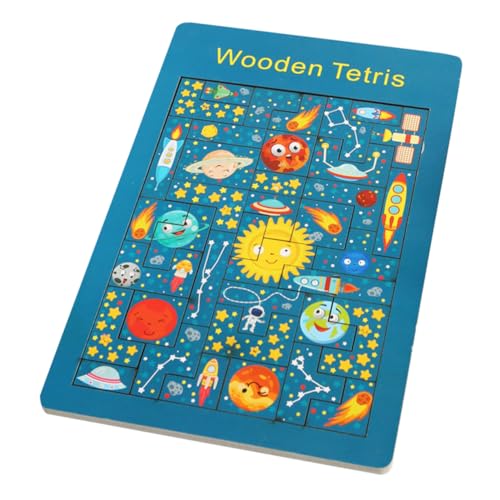 1 Satz Puzzles Für Kleinkinder 1-3 Holzpuzzle Für Kleinkinder Cartoon-Puzzle-Spielzeug Pädagogisches Puzzle Holzpuzzles Für Kleinkinder Lernpuzzlespielzeug Hölzern KONTONTY von KONTONTY