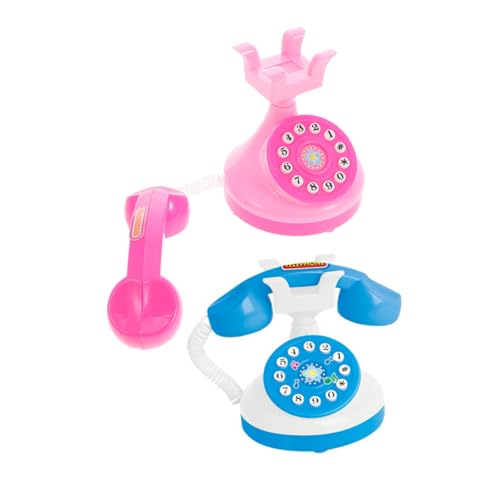 2 Stück Mini Telefon Telefone Kinderspielzeug Mädchen Mini Gefälschtes Telefon Smartphone Für Mädchen Telefon Kunststoff Telefon Telefon KONTONTY von KONTONTY