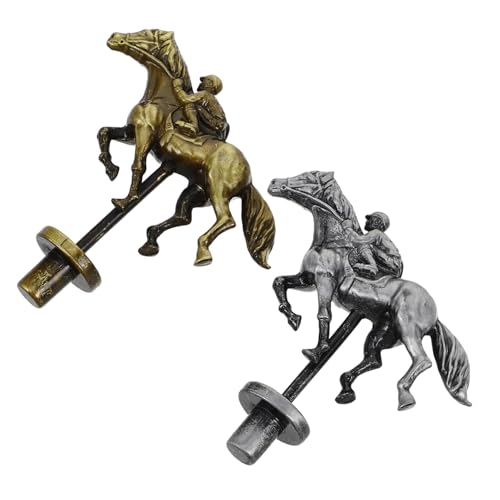 2st Pferderennen-schachfigur Lauflernwagen Klassisches Pferdebrettspiel Rennbrett Metallpferd Klassische Pferderenn-brettfigur Pferdestatue Pferderennbrett, Metallstütze Legierung KONTONTY von KONTONTY