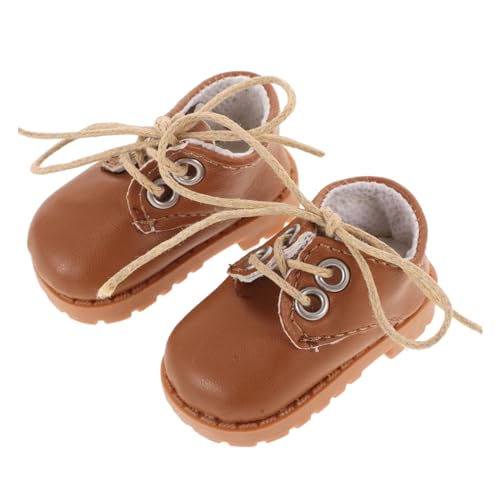 KONTONTY 1 Paar Puppenlederschuhe aus Baumwolle Mini Schuhe Meine Lebenspuppe wiedergeborene Puppe Schuhe für Baumwollpuppe. schöne Miniaturschuhe Kunstleder von KONTONTY