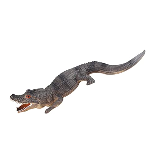 KONTONTY 1 STK Krokodil-Modell Dschungeltierfiguren Alligatorfiguren Halloween Dekoration Halloween-Dekoration weinachtendecor weihnachtdeko weihnachtsdeco Toys Brown von KONTONTY