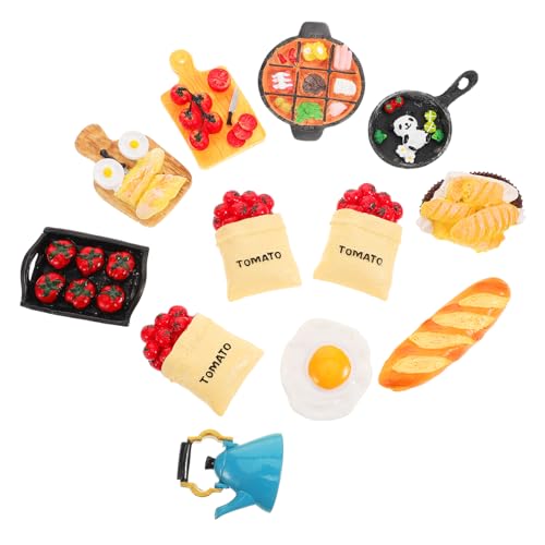 KONTONTY 1 Satz Baguette-Spielzeug Mini-Snack-Modell Mini-basteldekore Mini-hausverzierung Mini- -Dessert-Modell Mini-Essen Miniatur-dessertmodell Miniatur-lebensmittelspielzeug Harz von KONTONTY