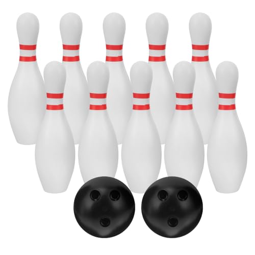 KONTONTY Interaktives Bowling-Spielzeug Für Jungen Und Mädchen 1 Set Mit 22 cm Bowlingkugeln Für Jungen Und Mädchen 10 Für Indoor-Spiele Motorische Fähigkeiten Kognitive Entwicklung von KONTONTY