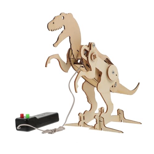 KONTONTY 1 Satz DIY Tyrannosaurier Mechanisches Tyrannosaurus-Modell Lustiges Dinosaurierspielzeug 3D-rätsel Kreatives Tyrannosaurus-Modell Kinderrätsel DIY-Kits 3D-Puzzle Plastik von KONTONTY