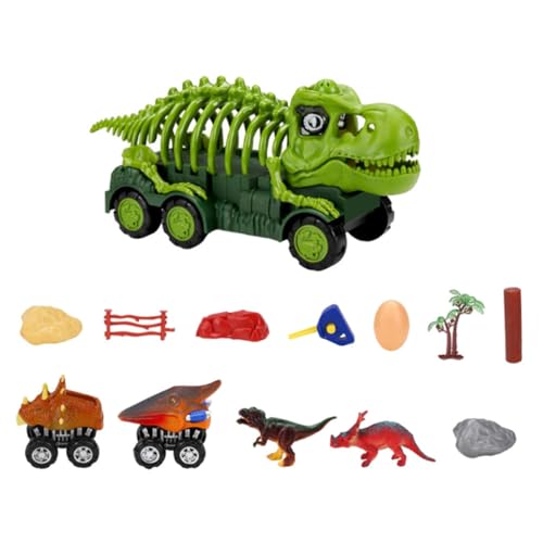 KONTONTY 1 Satz Dinosaurier Fressendes Auto Neuartiges Rutschauto Babyautospielzeug Simulationsdinosaurier Zum -Auto- Dinosaurierspielzeug Für Jungen Green Plastik von KONTONTY