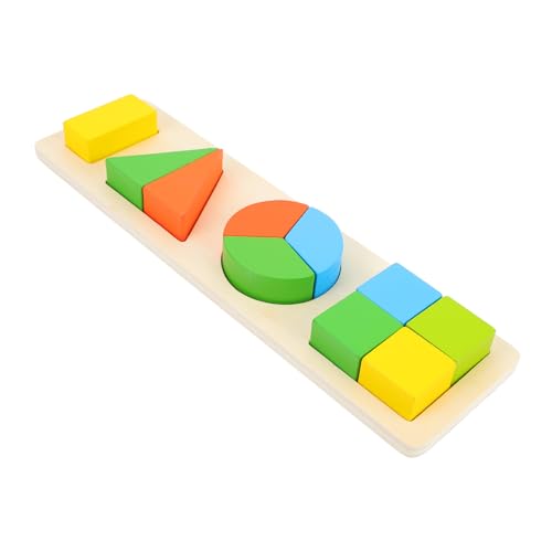 KONTONTY 1 Satz Holzblock Activity für adventsgeschichten Shapes Puzzle Activity Logic Games for Shape Matching logikspiel holzspielsachen hölzern von KONTONTY