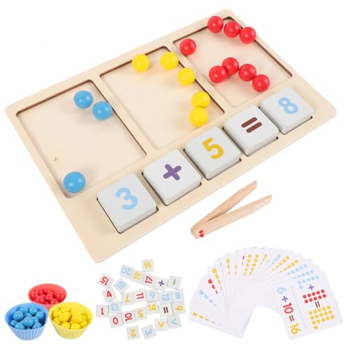 KONTONTY 1 Satz Holzspielzeug Denkspielperle Kinderspielzeug Interessantes Denkendes Kinderspielperle Denkspiel Kreatives Bildungsspielzeug Hölzern Colorful von KONTONTY