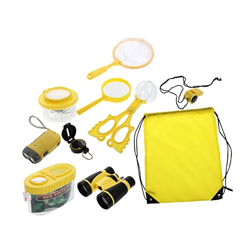 KONTONTY 1 Satz Insekten Beobachtung Outdoor draußen Outdoor- für Insekten-Beobachtungs-Set Zuschauer Kinderbetrachter Lupe Plastik Yellow von KONTONTY