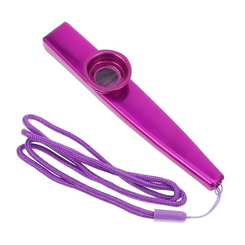 KONTONTY 1 Satz Kazoo-Set Kazoo-Instrument Kleiner Kazoo Kazoo- Kazoo Üben Kazoo Für Anfänger Kinder-Kazoo Musikperformance Kazoo Kazoos Mit Lanyards Violett Aluminiumlegierung von KONTONTY